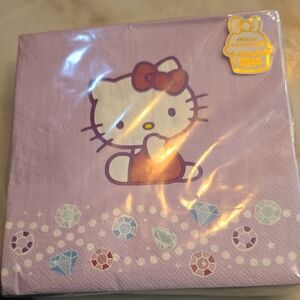 Hello Kitty Lavender and White Decorative Napkins